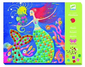 Набор для творчества из серии Мозаика – Платья (Djeco, 09420/19)